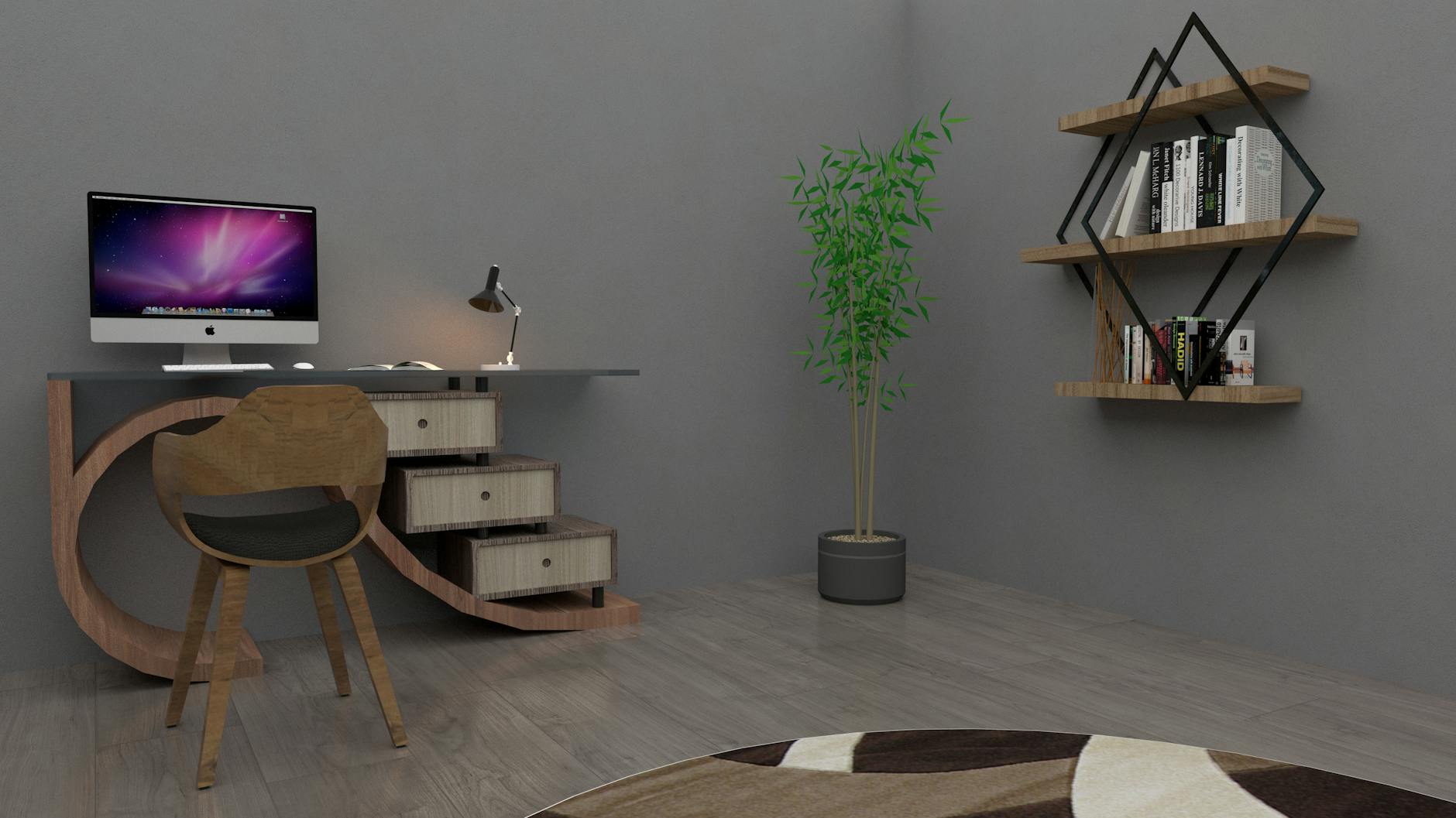 Maison Soleil Tribeca Tall Bookshelf