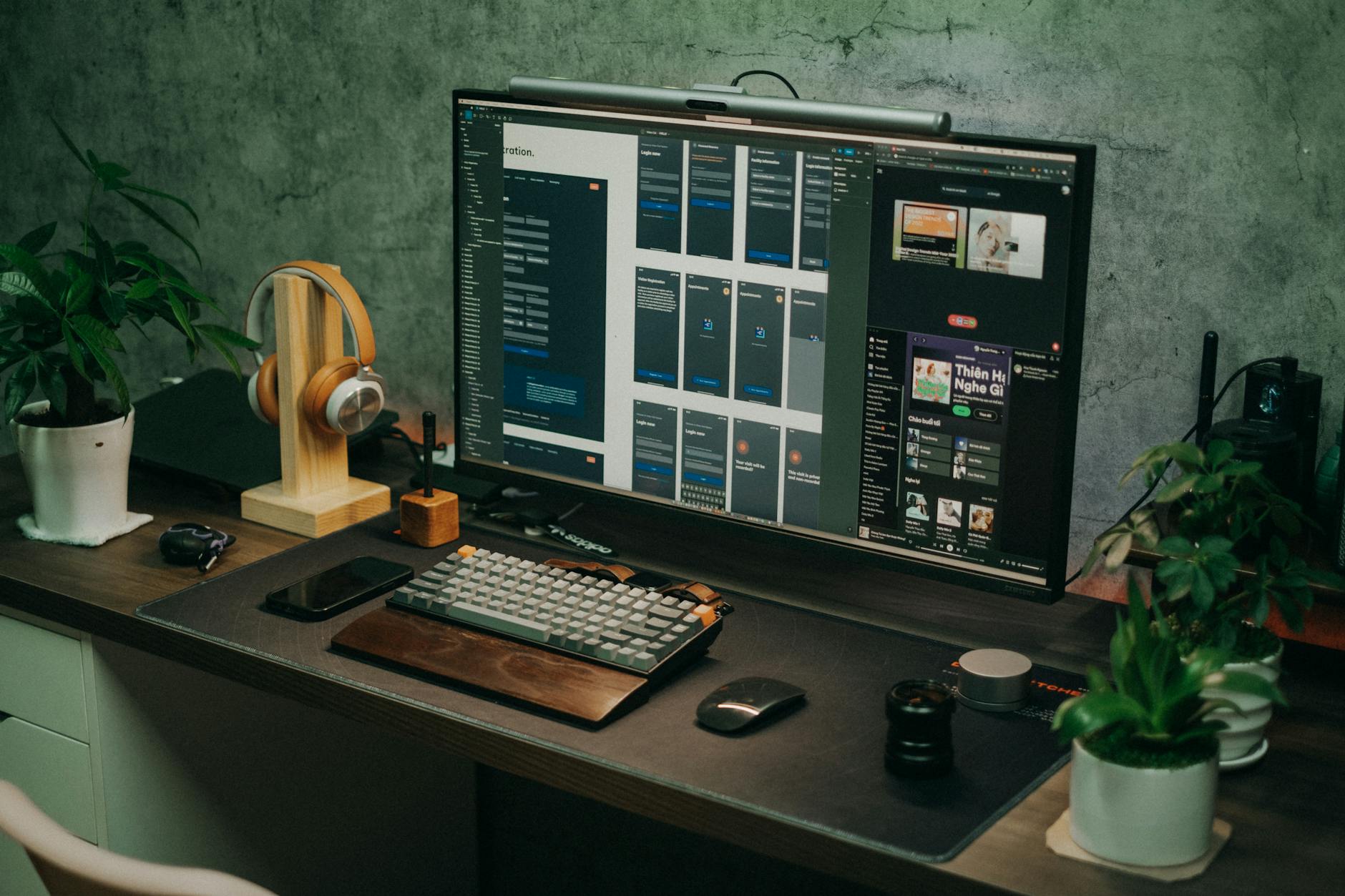 Oslo & Oak Kyoto Slim Desk